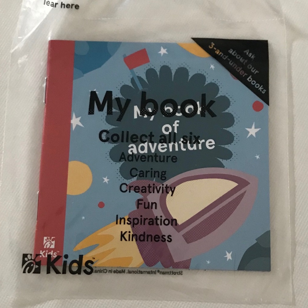 My Book of Adventure Caring Creativity Fun Inspiration Kindness Rocket Ship